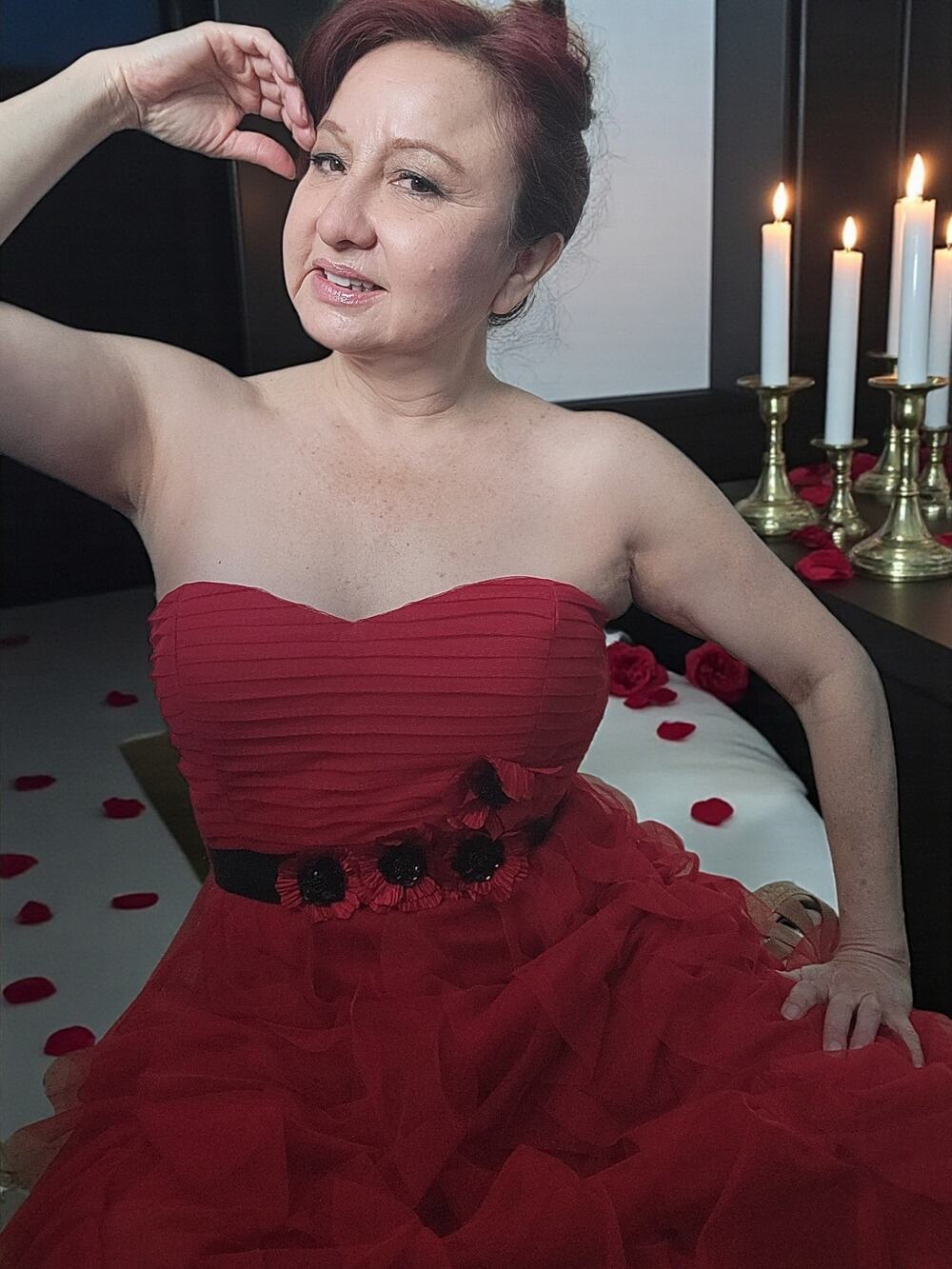 Y2K RED tulle dress ASO GOSSIP GIRL Small sweetheart glam